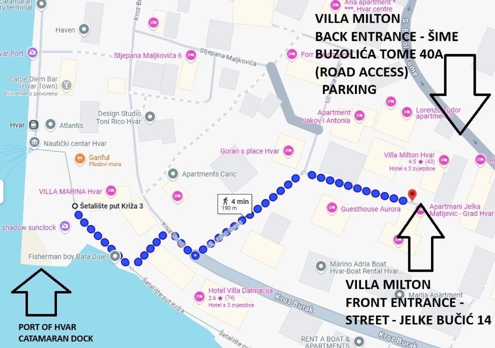 חוואר Villa Milton Luxe Hvar מראה חיצוני תמונה